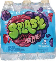 Splash Blast Water, Wild Berry, 16.9 Fl Oz | 30 Pack | Plastic Bottle