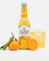 Citrus House Organic Sparkling Juice, Pink Grapefruit, Modern Italian Soda, No Added Sugar, No Preservatives, 9.3 Fl Oz Glass Bottle (Pack of 12)