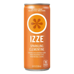 IZZE Sparkling Juice Beverage Blend,Sunset Variety Pack,Clementine,Peach,Cherry Lime,Pomegranate,No Sugar Added,8.4 Fl Oz,(Pack of 48)