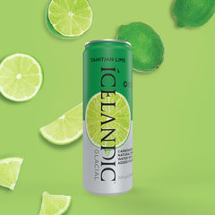 Icelandic Glacial Sparkling Water, Sicilian Lemon, 330 ml / 11.1 Fl Oz Cans (Pack of 10)