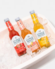 Citrus House Organic Sparkling Juice, Pink Grapefruit, Modern Italian Soda, No Added Sugar, No Preservatives, 9.3 Fl Oz Glass Bottle (Pack of 12)