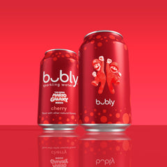 bubly Sparkling Water, The Super Mario Galaxy Movie Strawberry, Zero Sugar & Zero Calories, 12 Fl Oz Cans (Pack of 8), Packaging May Vary