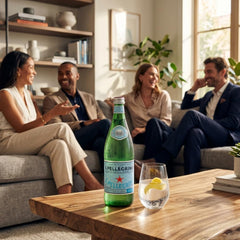 San Pellegrino Sparkling Natural Mineral Water – 750 mL (25.30 fl oz) Glass Bottles – 6 Pack – Premium Italian Carbonated Mineral Water