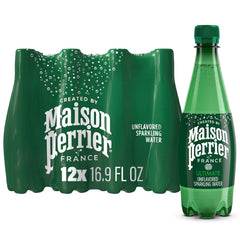 Maison Perrier Lime Flavored Sparkling Water, 16.9 FL OZ Plastic Water Bottle (6 Count)