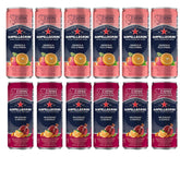 San Pellegrino Sparkling Water Variety Pack, 12 x 6.7 fl oz – 6 Pomegranate & 6 Prickly Pear, Refreshing Italian Carbonated Beverage
