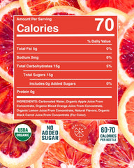 Citrus House Organic Sparkling Juice, Pink Grapefruit, Modern Italian Soda, No Added Sugar, No Preservatives, 9.3 Fl Oz Glass Bottle (Pack of 12)