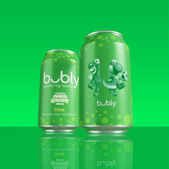 bubly Sparkling Water, The Super Mario Galaxy Movie Strawberry, Zero Sugar & Zero Calories, 12 Fl Oz Cans (Pack of 8), Packaging May Vary