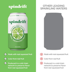 Spindrift Sparkling Water, Berry Belli-no Flavored, Made with Real Squeezed Fruit, 12 Fl Oz Cans, Pack of 24 (Only 13 Calories per Can)