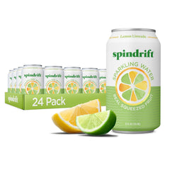 Spindrift Sparkling Water, Berry Belli-no Flavored, Made with Real Squeezed Fruit, 12 Fl Oz Cans, Pack of 24 (Only 13 Calories per Can)