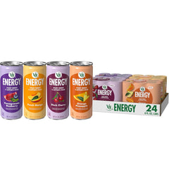 V8 Energy Pomegranate Blueberry Energy Drink, 8 fl oz Can (24 Pack)