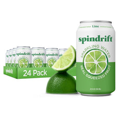 Spindrift Sparkling Water, Berry Belli-no Flavored, Made with Real Squeezed Fruit, 12 Fl Oz Cans, Pack of 24 (Only 13 Calories per Can)