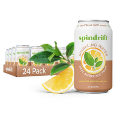 Spindrift Sparkling Water, Berry Belli-no Flavored, Made with Real Squeezed Fruit, 12 Fl Oz Cans, Pack of 24 (Only 13 Calories per Can)