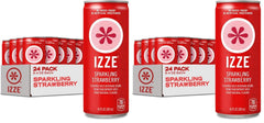 IZZE Sparkling Juice Beverage Blend,Sunset Variety Pack,Clementine,Peach,Cherry Lime,Pomegranate,No Sugar Added,8.4 Fl Oz,(Pack of 48)