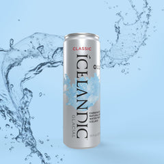 Icelandic Glacial Sparkling Water, Sicilian Lemon, 330 ml / 11.1 Fl Oz Cans (Pack of 10)