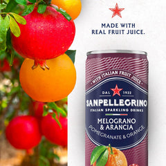 San Pellegrino Sparkling Water Variety Pack, 12 x 6.7 fl oz – 6 Pomegranate & 6 Prickly Pear, Refreshing Italian Carbonated Beverage