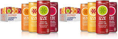 IZZE Sparkling Juice Beverage Blend,Sunset Variety Pack,Clementine,Peach,Cherry Lime,Pomegranate,No Sugar Added,8.4 Fl Oz,(Pack of 48)