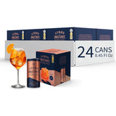 Lyre's Amalfi Spritz 24-Pack, Ready to Drink Canned Mocktails, Award-Winning Zero Proof Italian Spritz Alternative, Alcohol Free Aperitif & Non Alcoholic Prosecco, 70 Calories a Can (8.45 Fl Oz x 24)