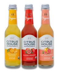 Citrus House Organic Sparkling Juice, Pink Grapefruit, Modern Italian Soda, No Added Sugar, No Preservatives, 9.3 Fl Oz Glass Bottle (Pack of 12)