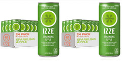IZZE Sparkling Juice Beverage Blend,Sunset Variety Pack,Clementine,Peach,Cherry Lime,Pomegranate,No Sugar Added,8.4 Fl Oz,(Pack of 48)