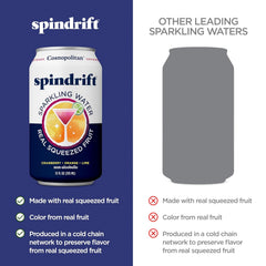Spindrift Sparkling Water, Berry Belli-no Flavored, Made with Real Squeezed Fruit, 12 Fl Oz Cans, Pack of 24 (Only 13 Calories per Can)