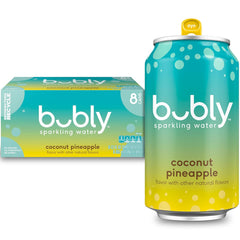 bubly Sparkling Water, Mango, Zero Sugar & Zero Calories, 12 Fl Oz Cans (Pack of 8)