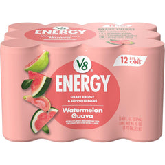 V8 Energy Pomegranate Blueberry Energy Drink, 8 fl oz Can (24 Pack)