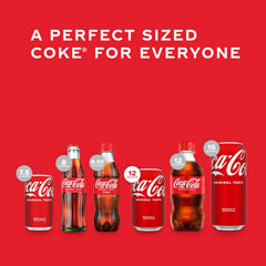 Coca-Cola Soda Soft Drink Fridge Pack Mini Cans, 7.5 fl oz, 10 Pack