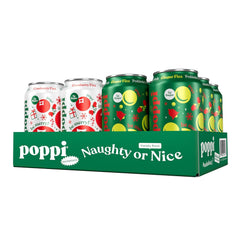 Poppi Sparkling Prebiotic Soda Beverage with Apple Cider Vinegar, Seltzer Water and Fruit Juice, Short List Variety Pack, 12 Fl Oz, Pack of 12, Packaging May Vary