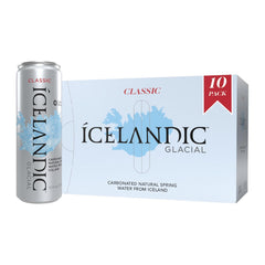 Icelandic Glacial Sparkling Water, Sicilian Lemon, 330 ml / 11.1 Fl Oz Cans (Pack of 10)