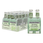 Fever-Tree Sparkling Cucumber – Premium Low Calorie Mixer for Cocktails and Mocktails, 6.8 fl oz Bottles, Pack of 24 – Naturally Sourced, Non-GMO