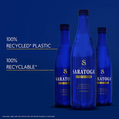 Saratoga Spring Water, 24 Pack, 16 Fl Oz | Still Water | Recycled PET Plastic | Bottled