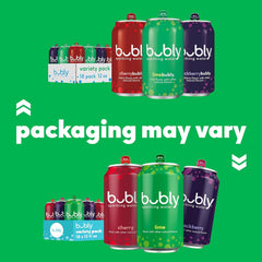 bubly Sparkling Water, Tropical Thrill 3 Flavor Variety Pack (Lime, Grapefruit, Mango), Zero Sugar & Zero Calories, Seltzer Water, 12 Fl Oz Cans (Pack of 18)