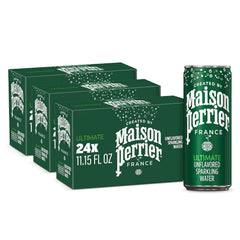 Maison Perrier Forever Lime Flavored Sparkling Water, 11.15 Fl Oz Cans, 8 Count, 3 Pack
