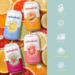 Spindrift Lemonade 3 Flavor Variety 20 Pack,12 Fl Oz (Pack of 20)