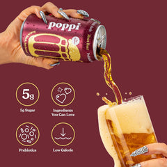 Poppi Sparkling Prebiotic Soda Beverage with Apple Cider Vinegar, Seltzer Water and Fruit Juice, Short List Variety Pack, 12 Fl Oz, Pack of 12, Packaging May Vary