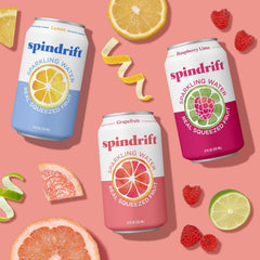 Spindrift Lemonade 3 Flavor Variety 20 Pack,12 Fl Oz (Pack of 20)