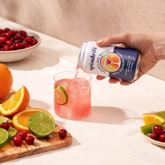 Spindrift Sparkling Water, Berry Belli-no Flavored, Made with Real Squeezed Fruit, 12 Fl Oz Cans, Pack of 24 (Only 13 Calories per Can)