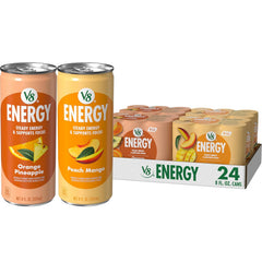 V8 Energy Pomegranate Blueberry Energy Drink, 8 fl oz Can (24 Pack)