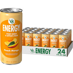V8 Energy Pomegranate Blueberry Energy Drink, 8 fl oz Can (24 Pack)