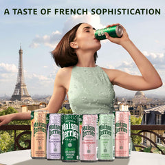Maison Perrier Forever Lime Flavored Sparkling Water, 11.15 Fl Oz Cans, 8 Count, 3 Pack