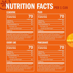 IZZE Sparkling Juice Beverage Blend,Sunset Variety Pack,Clementine,Peach,Cherry Lime,Pomegranate,No Sugar Added,8.4 Fl Oz,(Pack of 48)