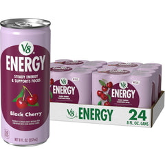 V8 Energy Pomegranate Blueberry Energy Drink, 8 fl oz Can (24 Pack)