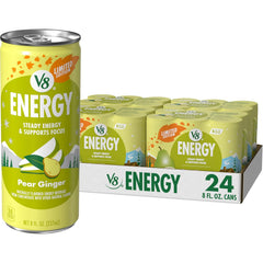 V8 Energy Pomegranate Blueberry Energy Drink, 8 fl oz Can (24 Pack)