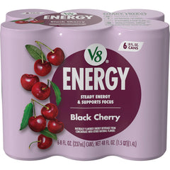 V8 Energy Pomegranate Blueberry Energy Drink, 8 fl oz Can (24 Pack)