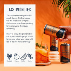 Lyre's Amalfi Spritz 24-Pack, Ready to Drink Canned Mocktails, Award-Winning Zero Proof Italian Spritz Alternative, Alcohol Free Aperitif & Non Alcoholic Prosecco, 70 Calories a Can (8.45 Fl Oz x 24)