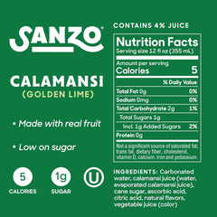 Sanzo Flavored Sparkling Water Variety Pack - Yuzu Lemon, Calamansi Lime, Pomelo Grapefruit, Mango, Lychee, Mandarin Orange - Asian Drinks Carbonated Flavored Water, Fizzy Seltzer - 12oz, 12 Pack