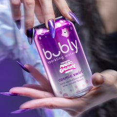 bubly Sparkling Water, The Super Mario Galaxy Movie Strawberry, Zero Sugar & Zero Calories, 12 Fl Oz Cans (Pack of 8), Packaging May Vary