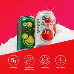 Poppi Sparkling Prebiotic Soda Beverage with Apple Cider Vinegar, Seltzer Water and Fruit Juice, Short List Variety Pack, 12 Fl Oz, Pack of 12, Packaging May Vary