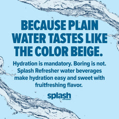 Splash Blast Water, Wild Berry, 16.9 Fl Oz | 30 Pack | Plastic Bottle
