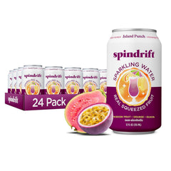 Spindrift Sparkling Water, Berry Belli-no Flavored, Made with Real Squeezed Fruit, 12 Fl Oz Cans, Pack of 24 (Only 13 Calories per Can)